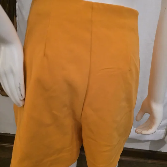 Bright Orange High-Waist Shorts - Picture 5 of 5